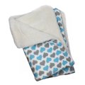 Kd Vestidor Blue & Gray Hearts Fleece & Plush Blanket KD1819689